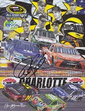 CLINT BOWYER HAND SIGNED ALL STAR RACE PROGRAMME CHARLOTTE MOTOR SPEEDWAY 2015.