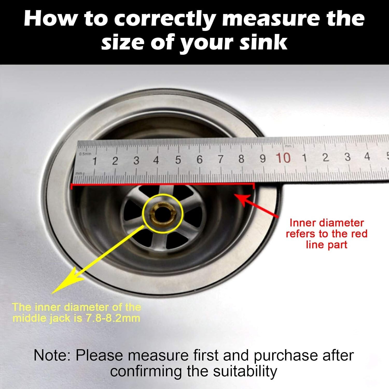 Anpro Stainless Steel Kitchen Sink Strainer Plug 78mm* eBay