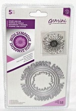 Gemini with Sympathy Die  Flower Clear Stamp Set All New by Crafters Companion