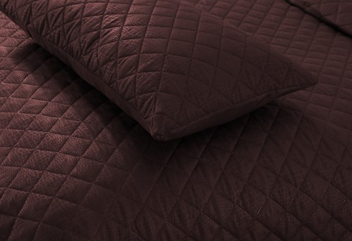 Luxus geprägte gesteppte Bettwäsche Sofa Überwurf & Kissenbezug Doppel Kingsize Bett Set - Bild 16 von 61