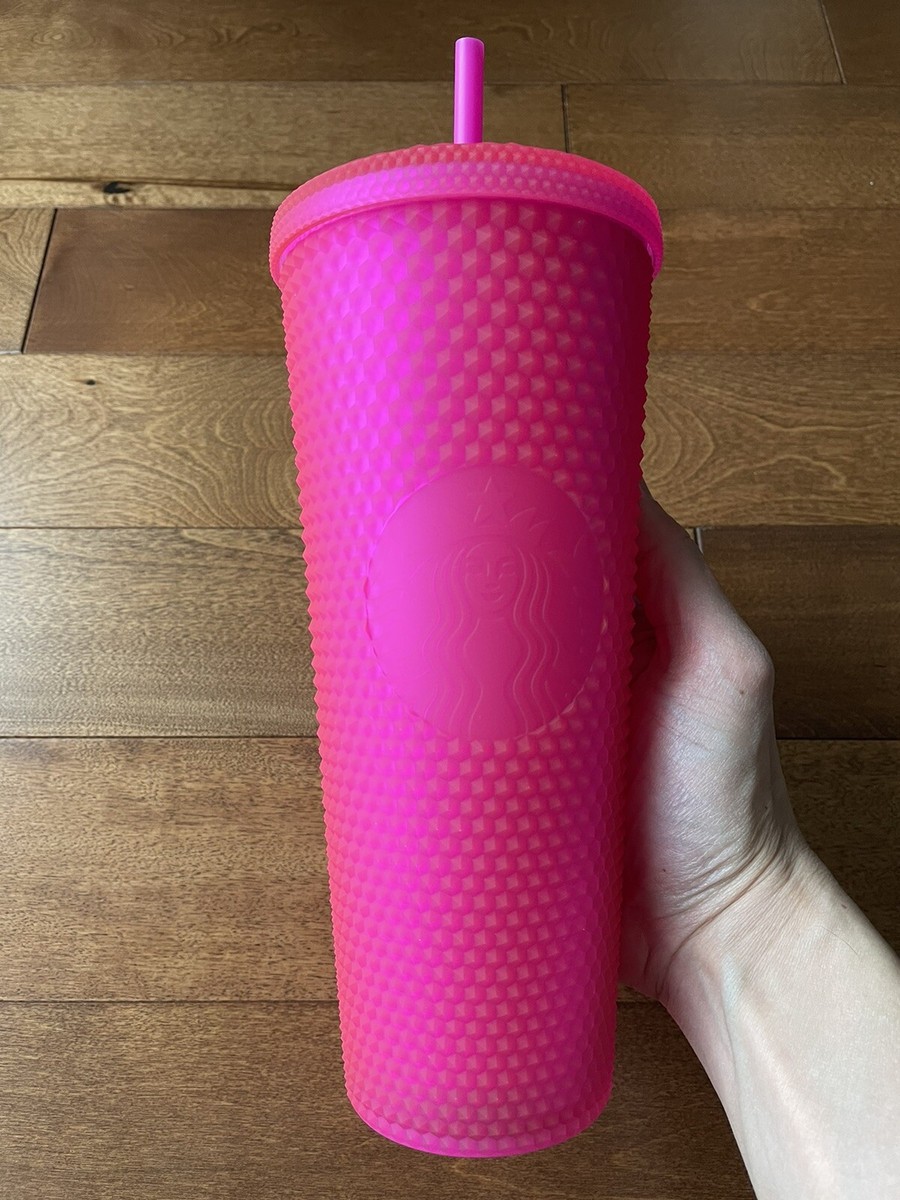 ❤️ Starbucks Fall 2021 Hot Pink Jelly Barbie Studded Tumbler