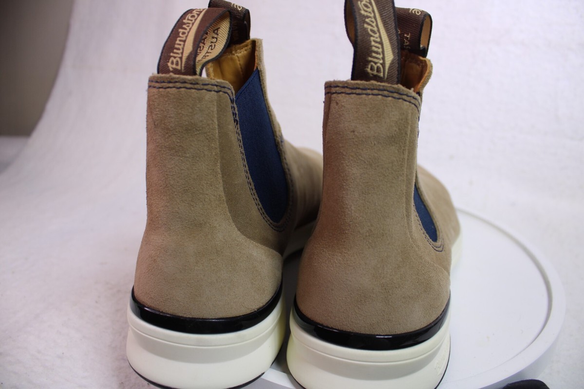 Unisex Blundstone 2146 Chelsea Sneaker Boots Suede Sand Navy 