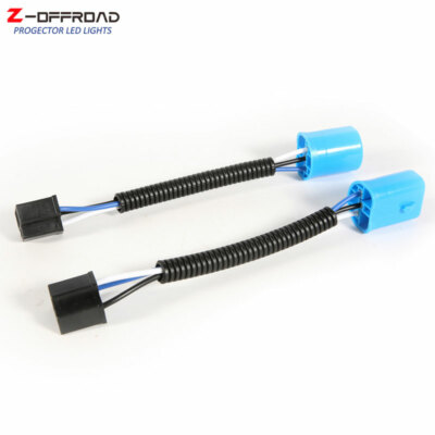 2PCS 9007 Male to H4 9003 Female LED Headlight Conversion Wire Harness Adapter