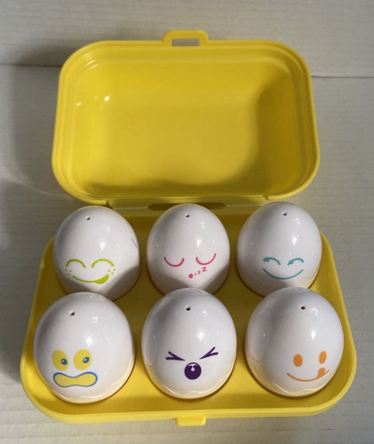TOMY 1993 Hide N' Squeak Eggs Colors Shapes *used* Baby Toddler