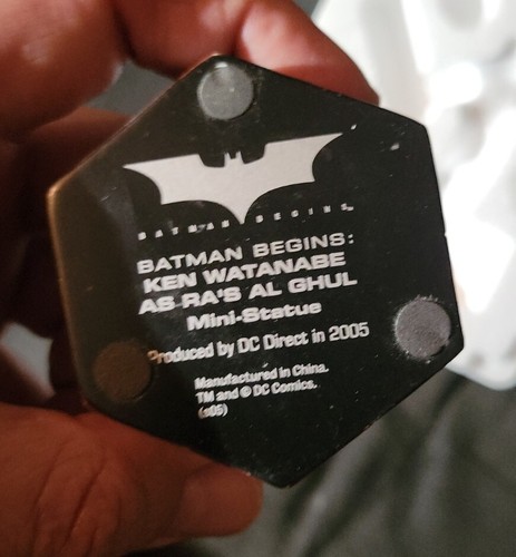 Batman Begins Ken Watanabe as Ra's Al Ghul 4" Mini Statue DC Direct Unopened - Picture 3 of 9