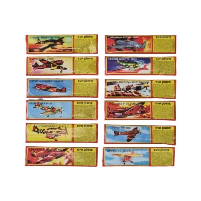 Styropor Flugzeuge Flieger Wurfgleiter mit Propeller Flying Gliders 19 cm