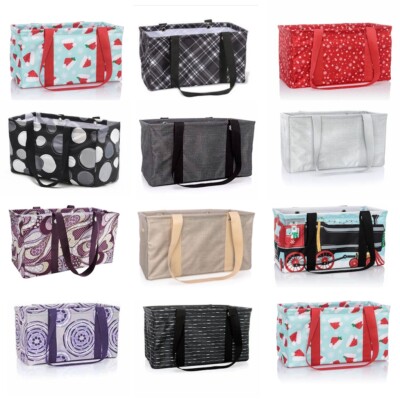 Thirty-One Style Large Utility Tote - Foldable Laundry & Beach Bag, Multi-Color (No Embroidery) 3 thumbnail image