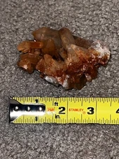 Fiery Red Hematite Quartz Cluster – Bold Energy & Strength from the USA!