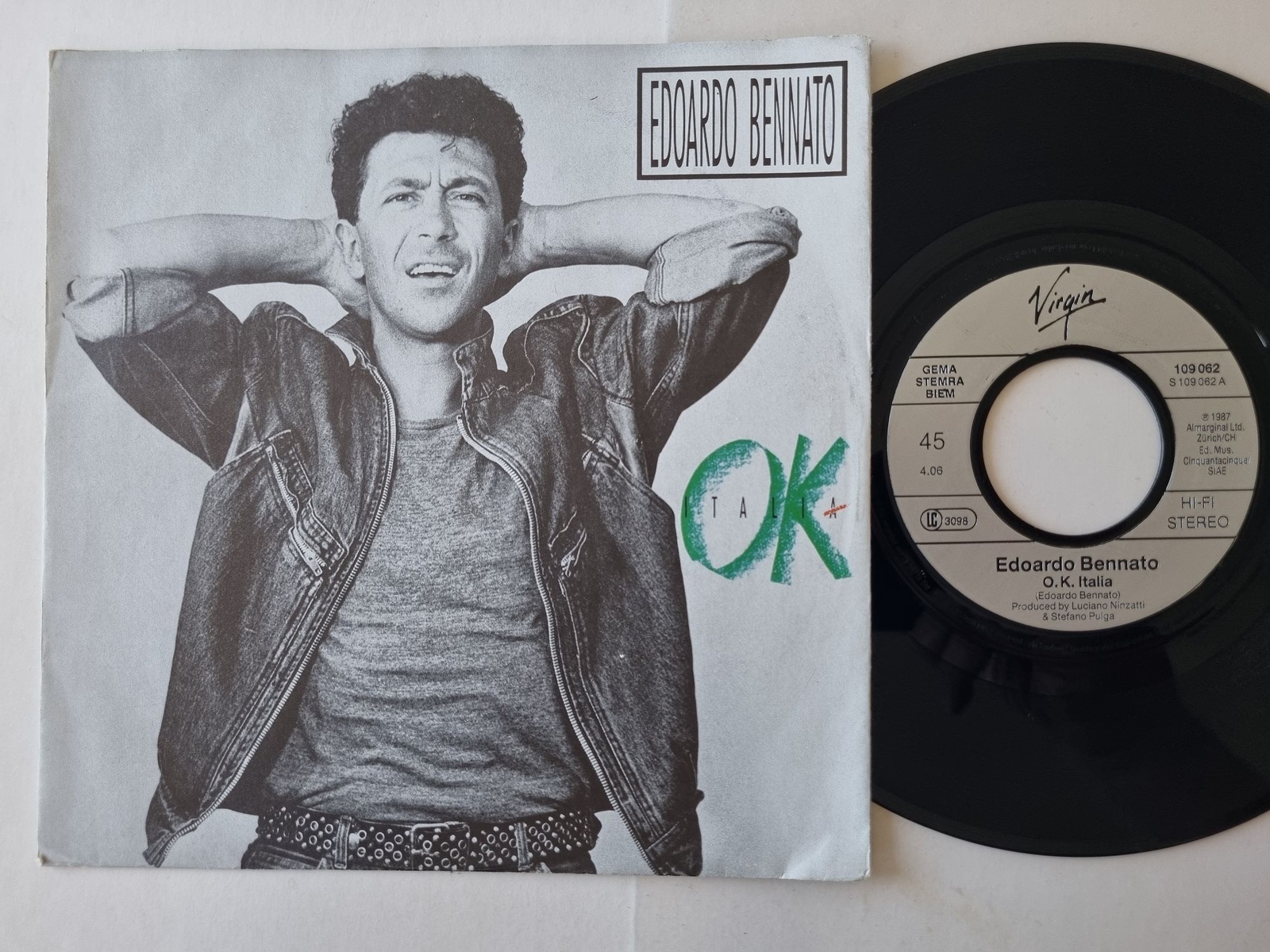Edoardo Bennato - O.K. Italia 7'' Vinyl Germany