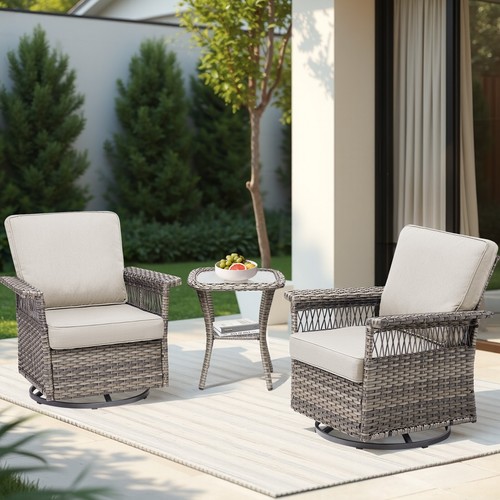9Pieces Patio Furniture Set Outdoor Sectional Sofas Rattan Wicker Sofa W/ Table - Picture 37 of 42
