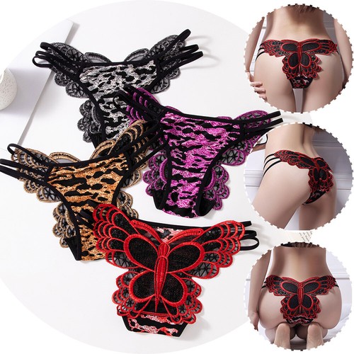T-Pants Panties Embroidery Lace Fashion Thong Underwear Lingerie Hollow String ⊙ - Picture 2 of 25