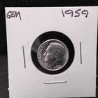 1959 ROOSEVELT SILVER DIME - GEM - A31