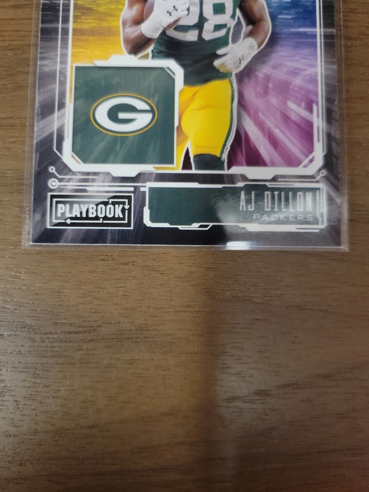 AJ DILLON - ZONING COMMISSION INSERT - 2021 Panini Playbook - Packers #ZC-AJD - Image 3 of 4