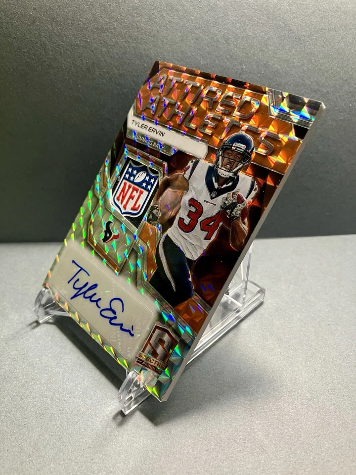 Tyler Ervin Spectra Atletics Relic 2017 naranja neón automático/5 tarjetas # AA-TE Foto 3 de 4