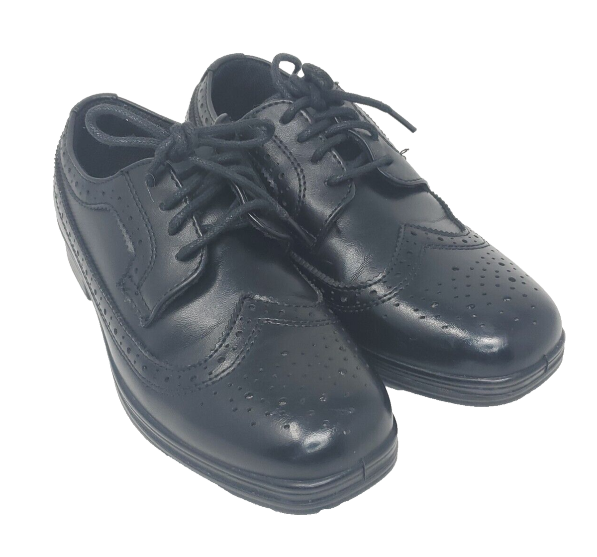 Deer Stags Ace Dress Shoes Boys Size 12W Black Derby Lace Up