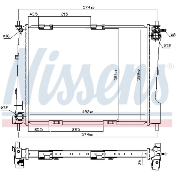 KüHler WasserküHler MotorküHler FüR Renault Clio III BR0/1 CR0/1 2.0 16V Sport-image