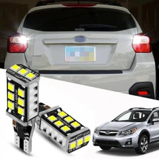 2pcs Xenon White LED Bulb for Subaru XV Crosstrek 2013-2017 Backup Reverse Light