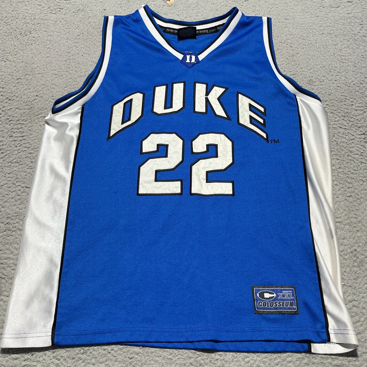 Duke Blue Devils Jersey Shirt Mens XL Blue Basketball Colosseum