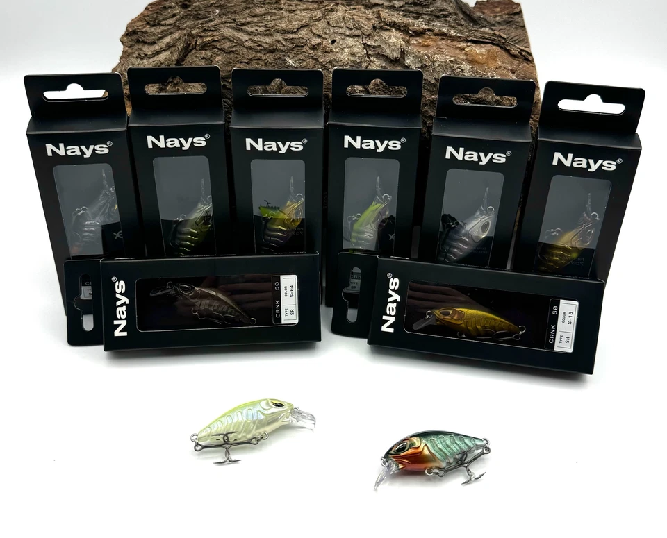 Nays CRNK 50 SR 5cm 6,1g Hardbait Wobbler Deep Runner Crankbait 10 Farben DA