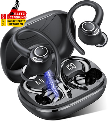 Bluetooth Kopfhörer Sport in Ear Kabellos Deep Sound 40H Ohrhörer Wasserdicht