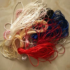 5M Satin Cord String Rope Craft Material for Button Loop Eyelet Buttonhole DIY