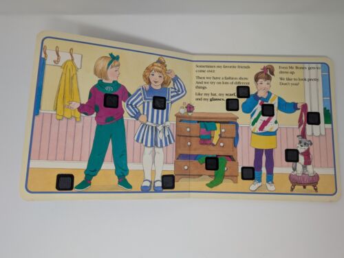 Vintage Meet Julie Interactive Doll Worlds Of Wonder Stickers Board Book 1987 - Foto 9 di 15