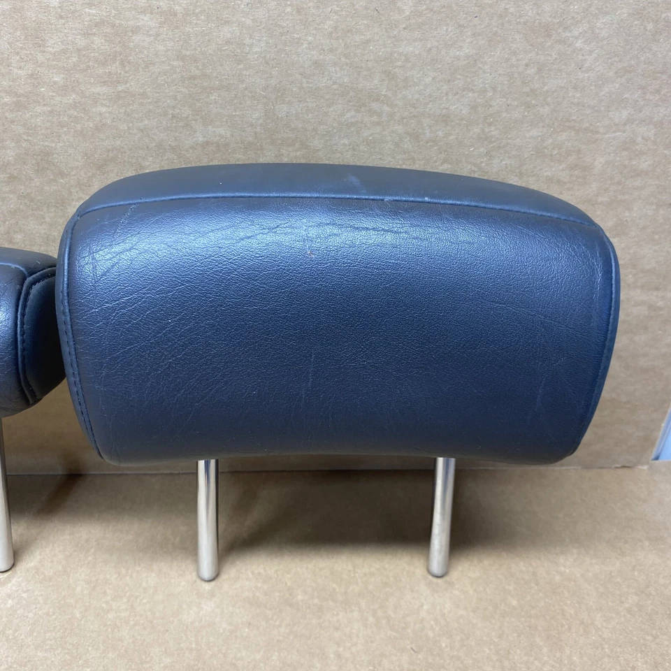 2003-2008 Infiniti FX35 FX45 Rear Seat Headrests Set of 3 Leather OEM Head Rest - Image 2 of 4