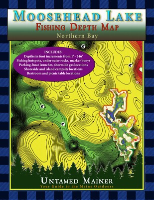 Moosehead Lake Maine Depth Maps