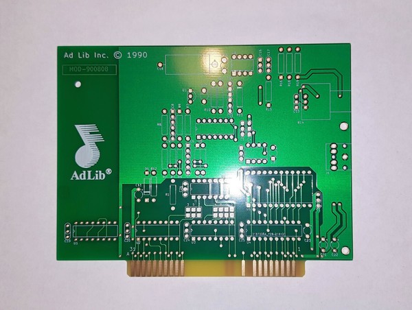 KIT de componentes de tarjeta sintetizador de música AdLib 900808 1990 ISA (réplica) DOS 