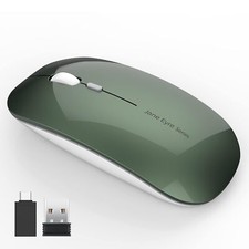 Q5 Slim Rechargeable Wireless Mouse 2.4G Portable Optical Silent Ultra Thin W...