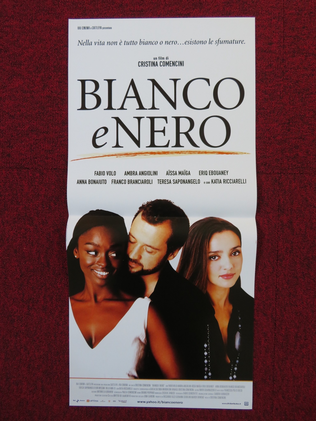 Locandina originale film Bianco e nero (2008) - Regia di Cristina Comencini