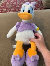 Disney Store Authentic Daisy Duck Plush Stuffed Animal Doll 18" Lavender AH 