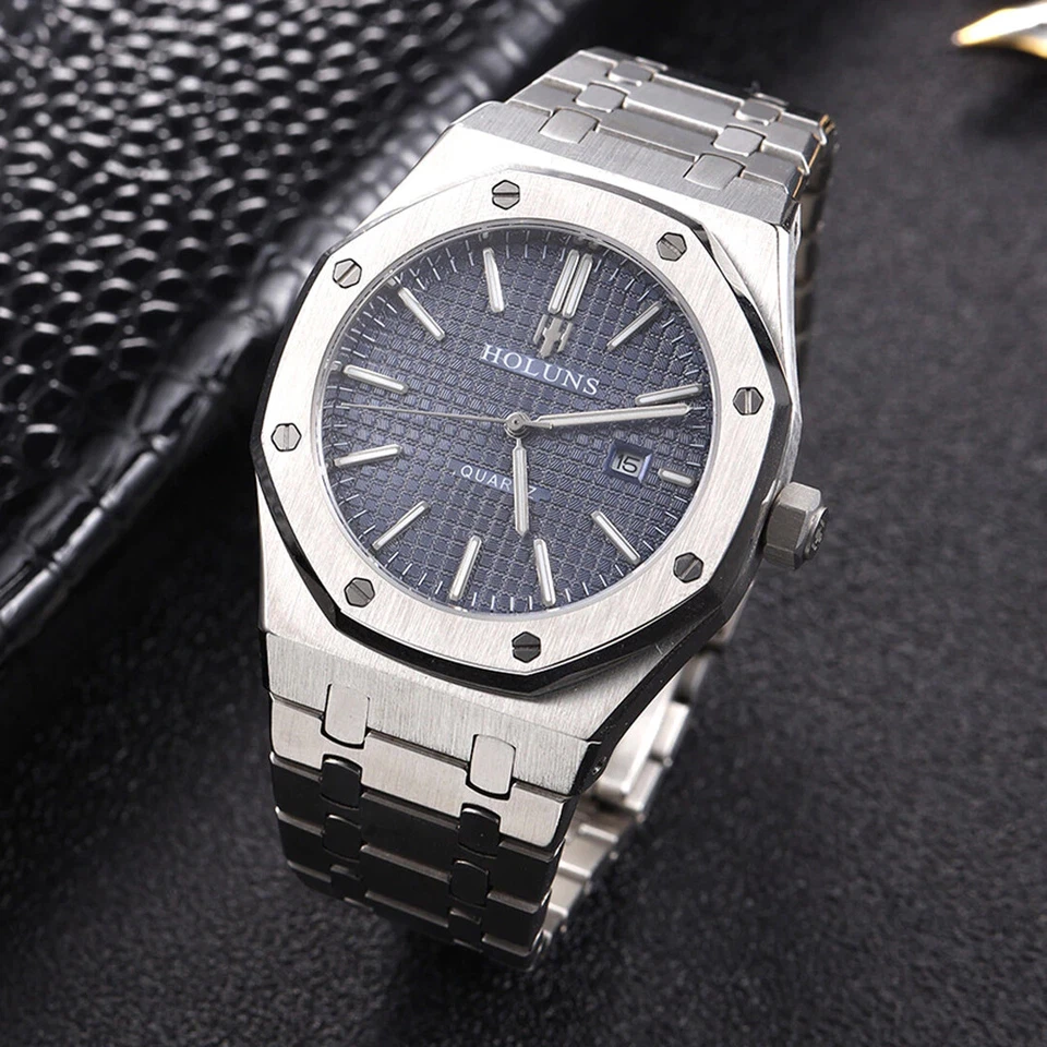 Blue Sapphire Luxury mens watch MIYOTA quartz Oak Homage Holuns watch 41mm - Image 2 of 4