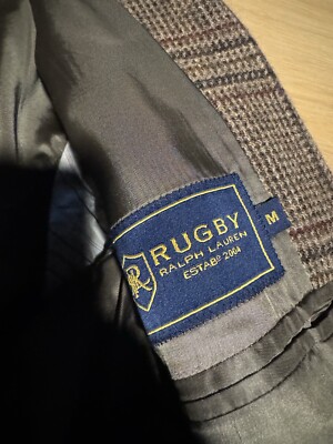 Ralph Lauren Rugby Blazer Jacket RRL Polo RL67 Tweed Glen Ralph Lauren Rugby Blazer Jacket RRL Polo RL67 Tweed Glen