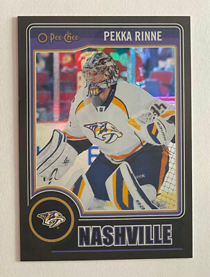 2014-15 O-Pee-Chee BLACK Rainbow Foil #466 - Pekka Rinne /100 (Predators)
