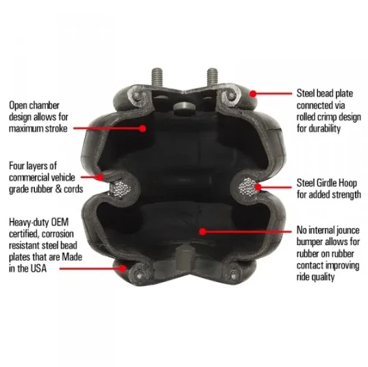 Firestone Ride-Rite Air Helper Spring Kit For 2007-2018 GM Silverado/Sierra 1500 Foto 3 de 4