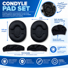 Knee Brace Parts - 3D Hinge Condyle Pad Set - CTi3, DonJoy, Ossur, Breg, Thuasne