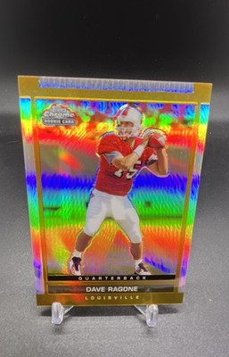 2003 Topps Draft Picks & Prospects - Dave Ragone #145 Chrome Gold Refractor (RC)