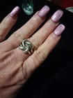 Vintage James Avery Retired 925 silver lover's knot ring sz 8.5 14 grams  — photo 1