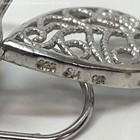 925 Sterling Silver Filigree Teardrop Dangle Earrings 1.4g — photo 3