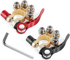 Car Battery Terminal Clamp Connector, 4 Way Positive and Negative Pole Quick Rel