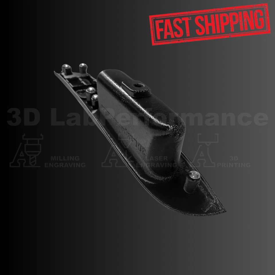 Left Interior Door Handle for 1995-1999 Mitsubishi Eclipse - Black  - Image 4 of 4