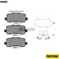 BRAKE PAD SET DISC BRAKE 2238901 FOR ACURA HONDA K24W7 2.4L 4cyl TLXJ35Y5 3.5L