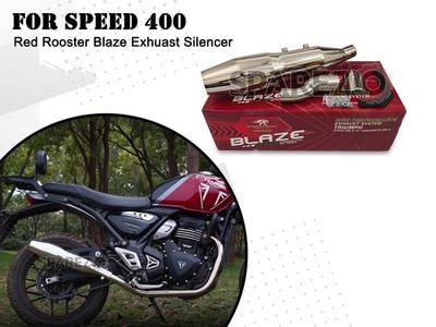 Für Triumph Speed 400 Red Rooster Blaze Auspuff Endtopf Politur