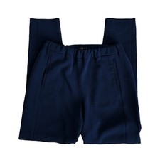 Theory Pull On Tapered Leg Ankle Women's P 00-0 Blue Front Pockets EUC