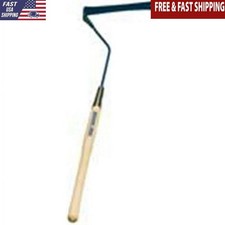 38 In Steel Double Edge Grass Shear Hardwood Handle Garden Clear Ditches Tool