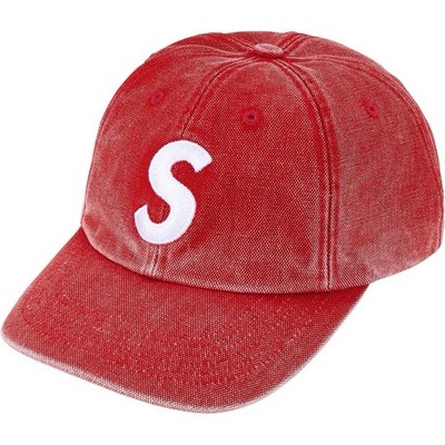 Supreme Pigment Coated S Logo 6-Panel 'Red' SS26 *NWT* | eBay
