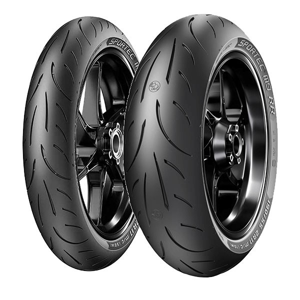 TYRE PAIR METZELER 120/70-19 60V + 140/70-17 66H SPORTEC M9 RR