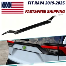 For Toyota RAV4 2019-2025 Glossy Black Exterior Rear Trunk Upper Lid Cover Trim 