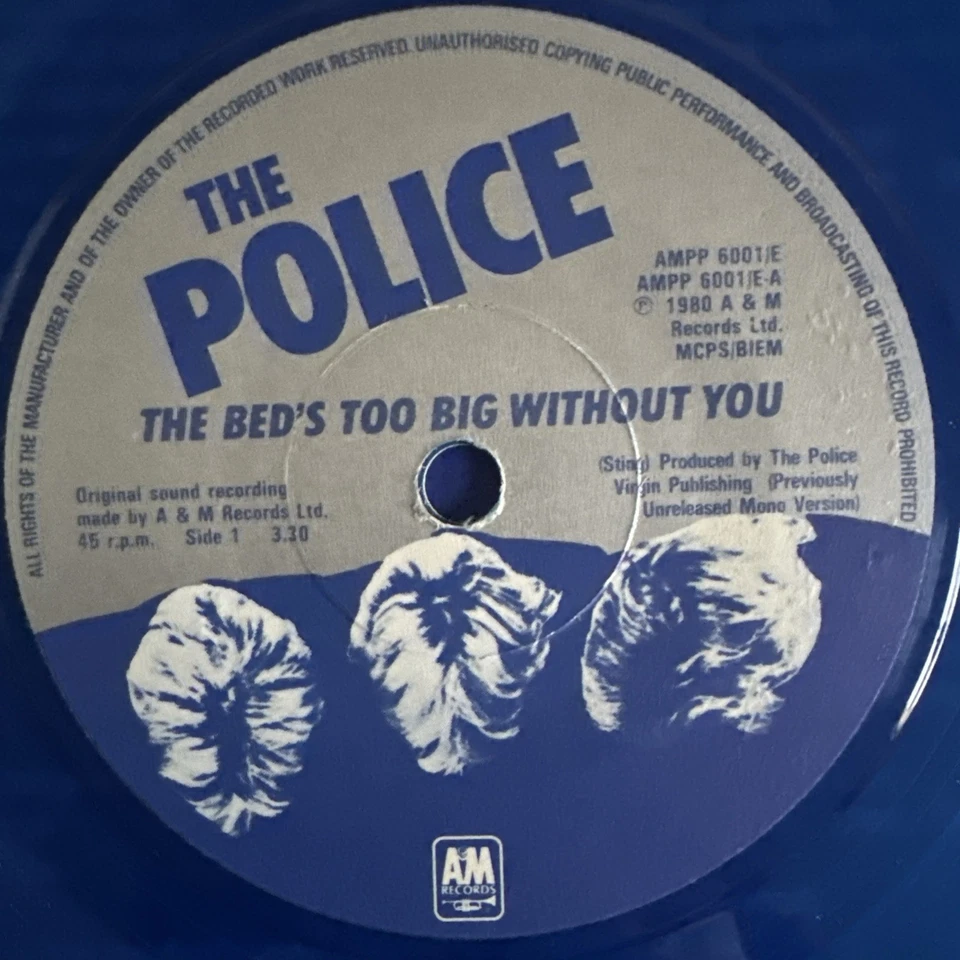 THE POLICE SIX PACK SINGLES VINYL 7” SINGLES SET A&M UK BLUE VINYL 1980 - Imagem 3 de 4